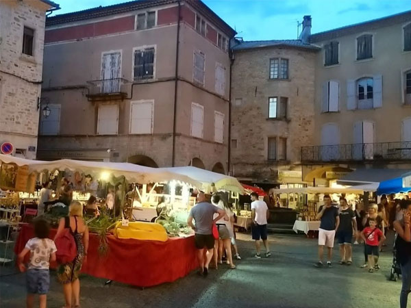 Regional specialities, Les Vans night market